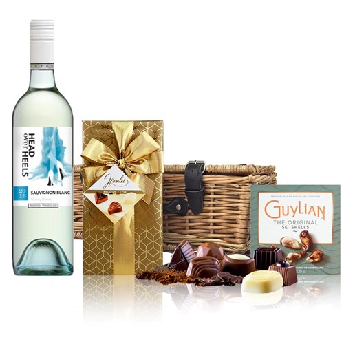 Head over Heels Sauvignon Blanc 75cl White Wine And Chocolates Hamper